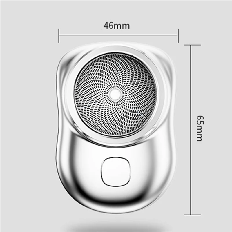 เครื่องโกนหนวดไฟฟ้าแบบพกพาอัพเกรดใหม่ Mini Men's Electric Shaving เครื่องโกนหนวดแบบชาร์จไฟได้ปุ่มเดียวใช้สีเขียว