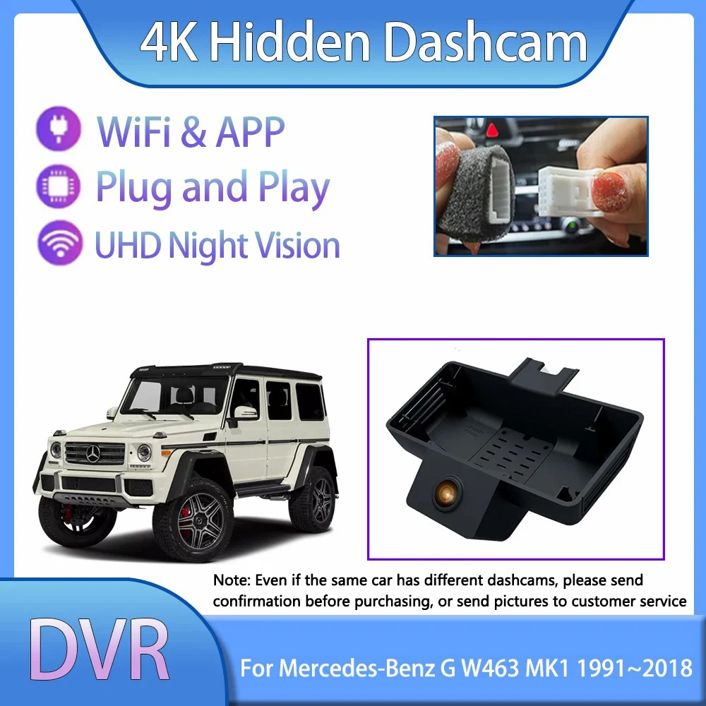 For Mercedes-Benz G-CLass 500 35 55 MK1 W463 1991~2018 UHD Dashcam Car Accessories Dvr Camera Recorder Play Android Auto vehicle