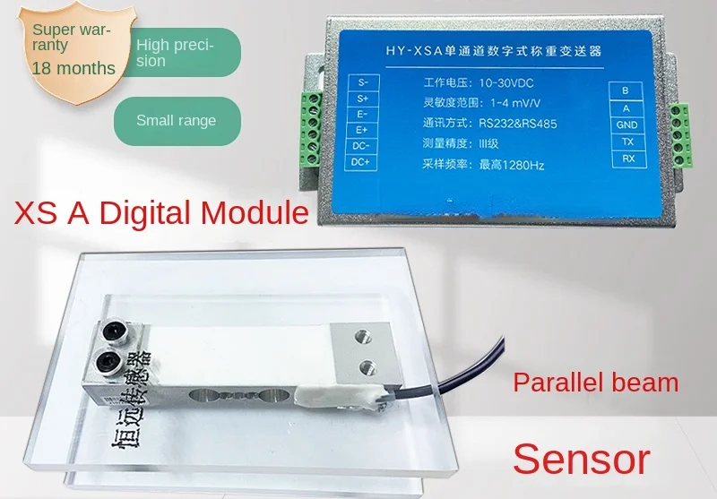 High Precision Weighing Sensor Module Weight Gravitative Pressure Sensor Force Measuring Weighing Platform 485 Module