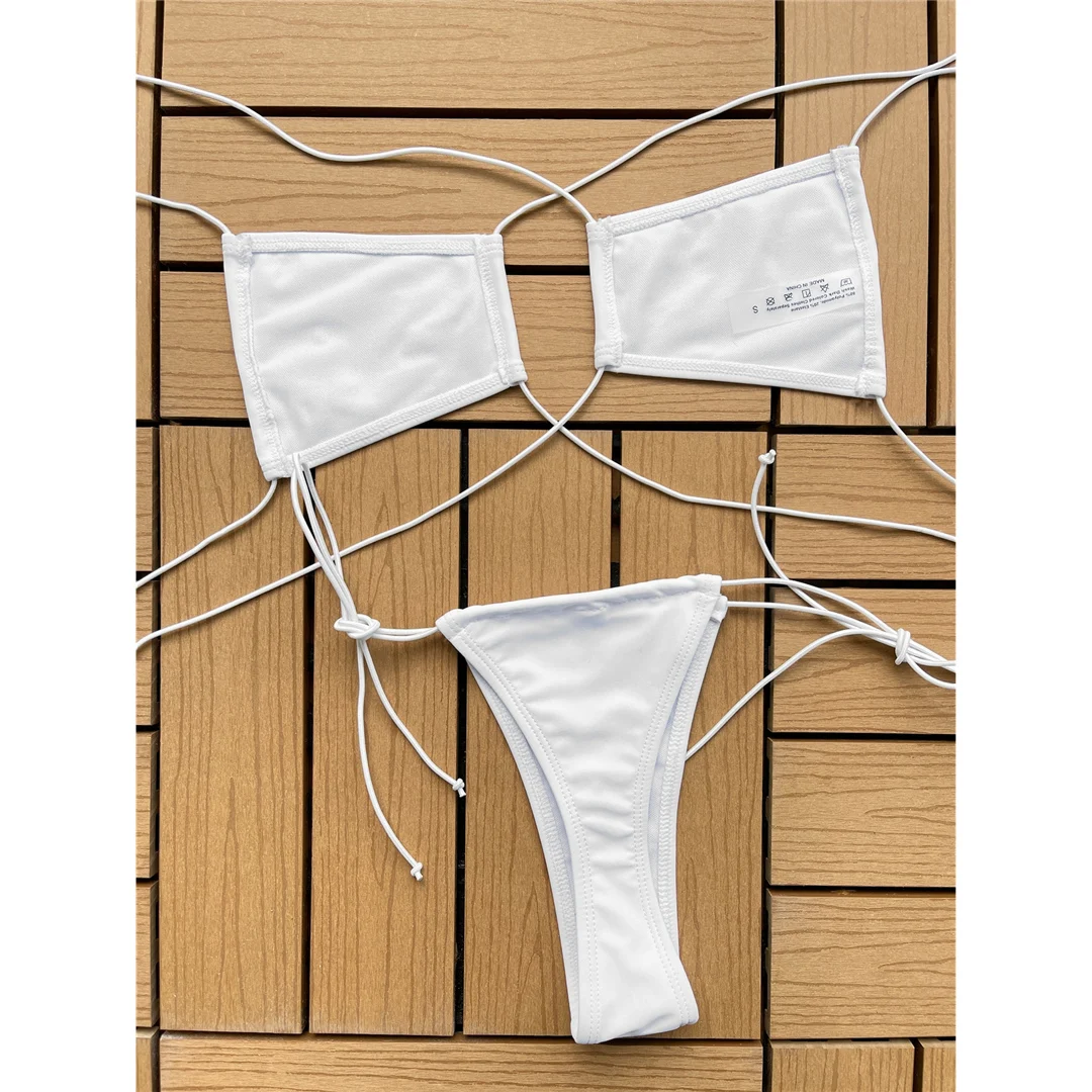 Sexy Neckholder Extreme Mini Micro Tanga Bikini Damen Bademode Zweiteiliger Bikini Badeanzug Badebekleidung Schwimmbekleidung V4595 – Detail 7