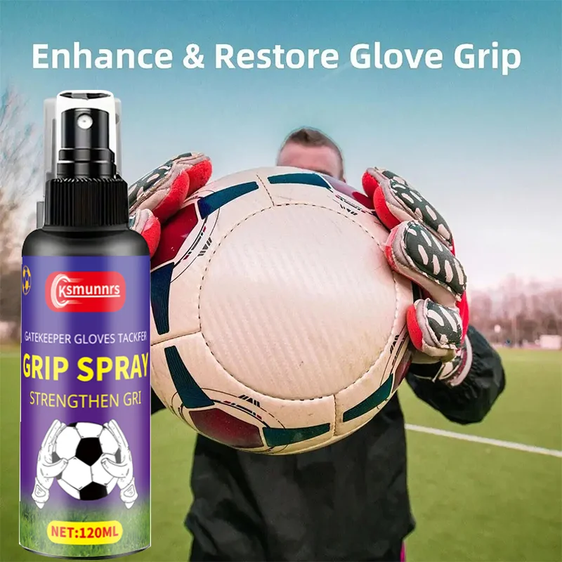 Spray de luva de goleiro de 120ml, spray antiderrapante para esportes – intensificador antiderrapante multiuso para academia, escalada de rocha e levantamento de peso
