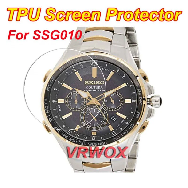 3Pcs For SSG009 SSG010 SSG021 TPU Nano Screen Protector For Seiko Watch Screen Guard Films