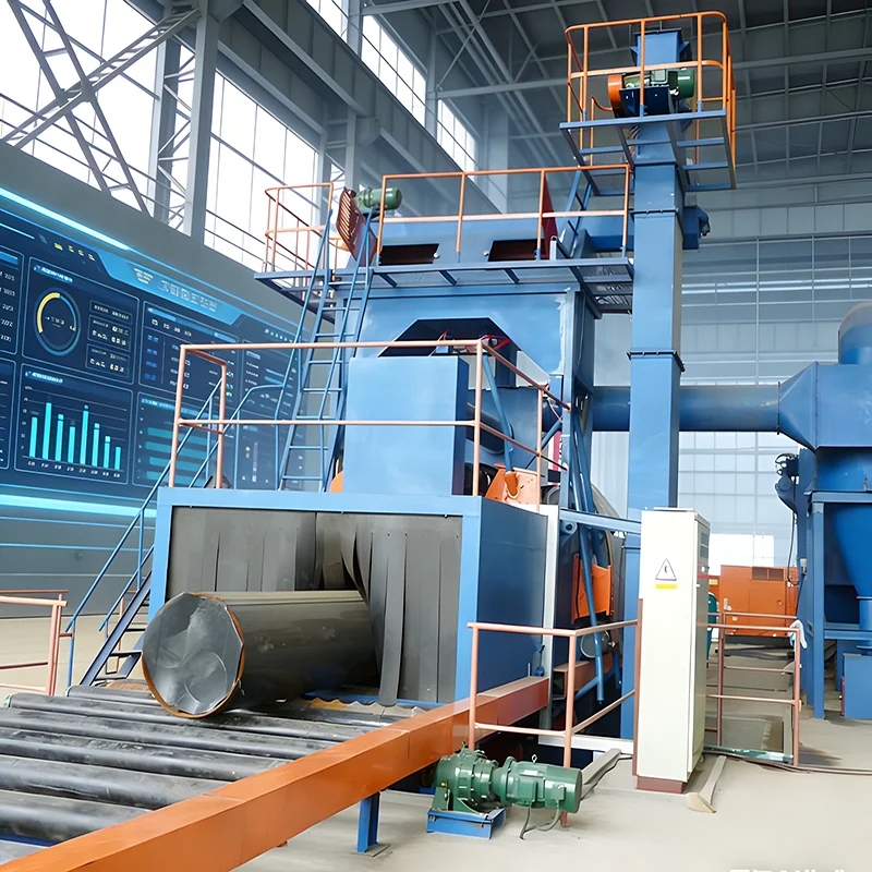 Customized Industrial Pass-through Shot Blasting Machine Continuous Working Surface Cleaning Machine for Steel Profile Plate