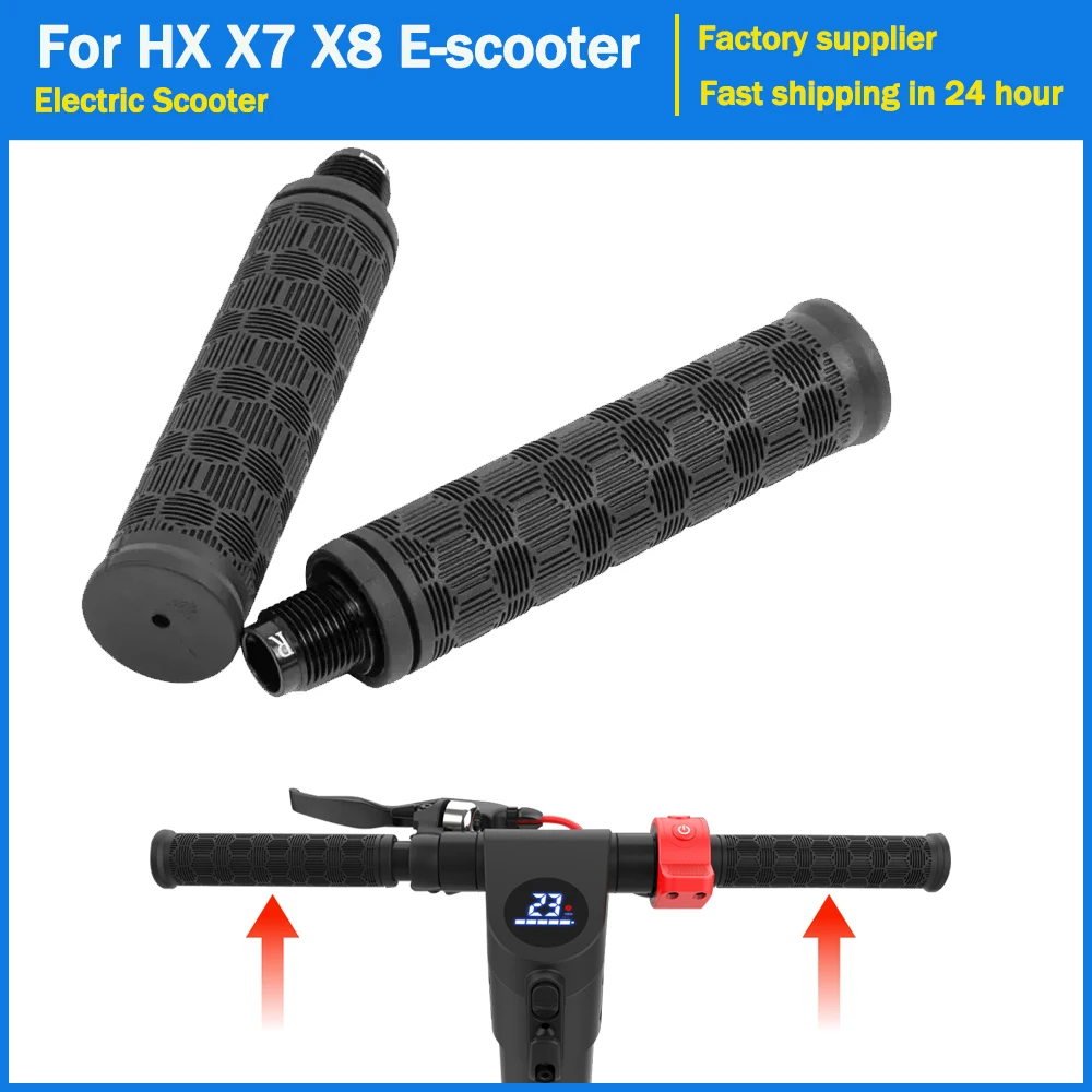 

Handlebar Grip Cover Rubber for HX X7 X8 Electric Scooter Handle Bar Covers Aluminium Alloy Non-Skid Screw Left Right Hand Grips