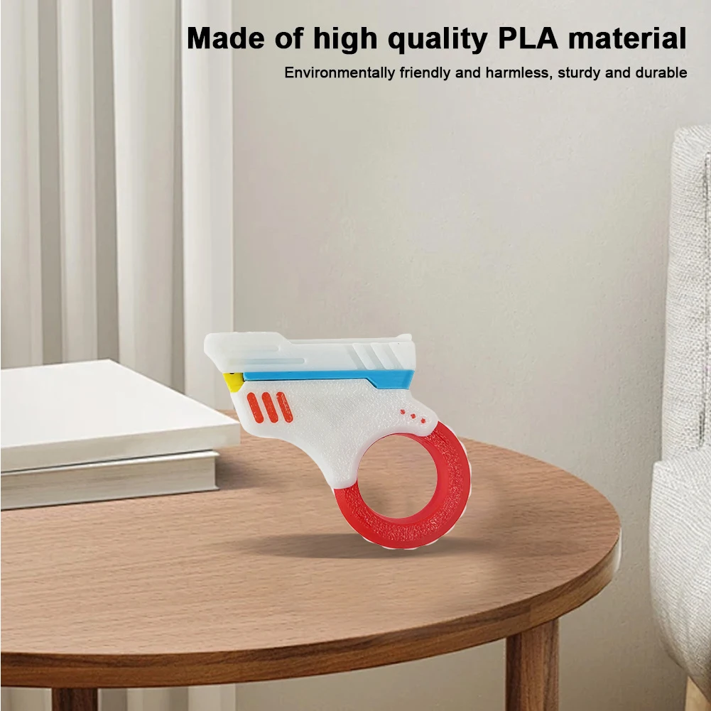 3DプリントEDCプッシュカードスライダーガンフィジェットスピナー感覚ストレス解消おもちゃ子供大人向けギフトラチェット減圧おもちゃ