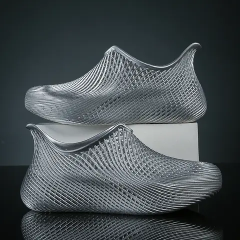 Outdoor Sport Sandals Men Men Shoes Summer 3D Printed Clogs Lightweight Anti-slip Breathable Hollow Out Shoes Running Sneakers
