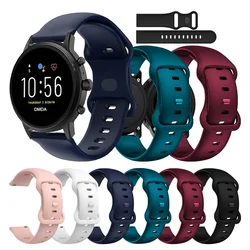 Silicone Bracelet Belt For Fossil GEN 6 5 5E 44mm GEN 5 LTE 45mm Band For HUAWEI WATCH GT 3 2 42mm 20 22mm Sport Strap Watchband