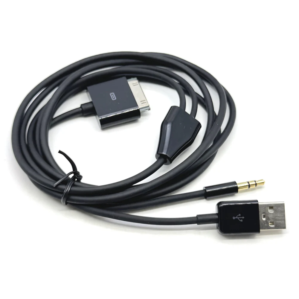 30 Pin Dock Connector Male to 3.5mm Male Jack Car Stereo Auxiliary AUX Audio 1.5m Cable for Apple iPod iPhone iPad - Image 5