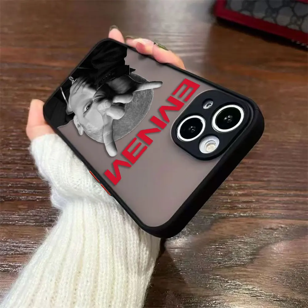 Hip Hop e-Eminem Poster Opaco Cassa Del Telefono Per Redmi 10 10C 5A 6 7A 8 9 9A 9T 9I 9C 10A A5 K20 K40 NOTE 8 PRO TPU Caso FAI DA TE Borsette