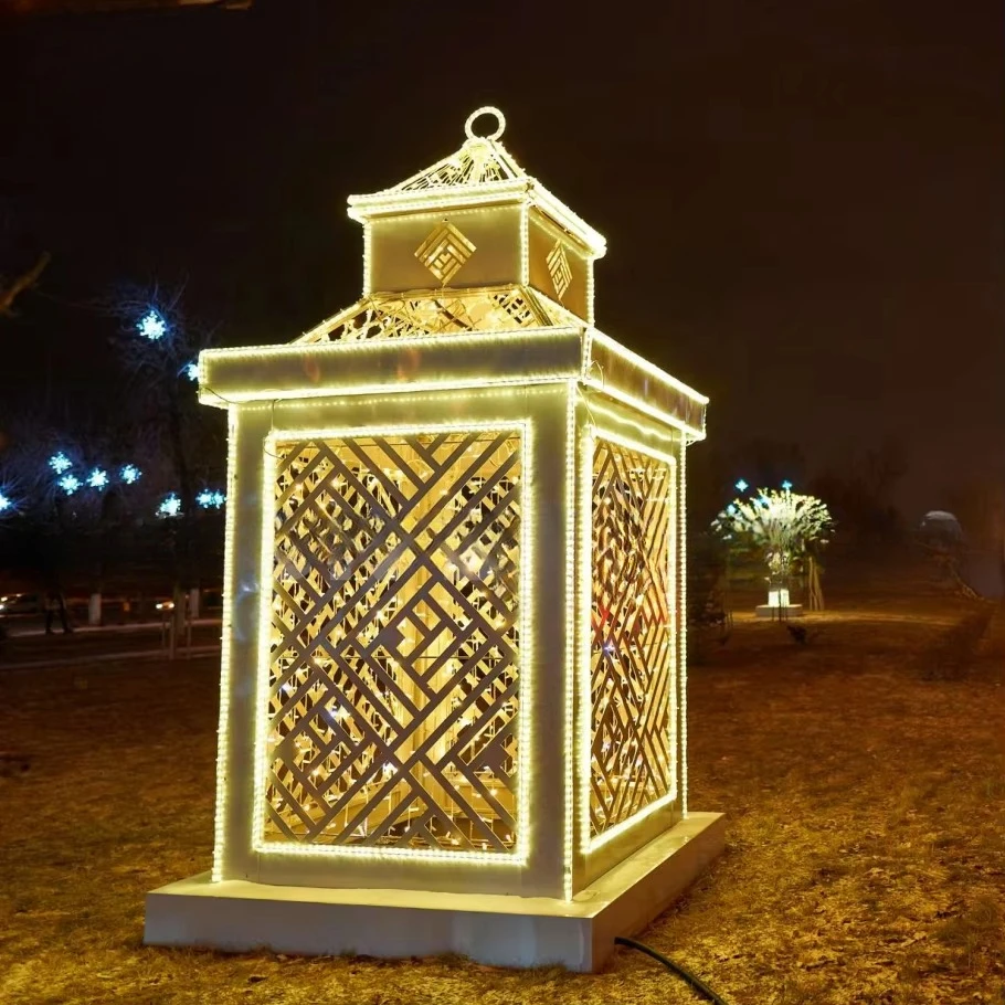 Theme Decoration Eid al-Fitr Outdoor Display 3D Cage