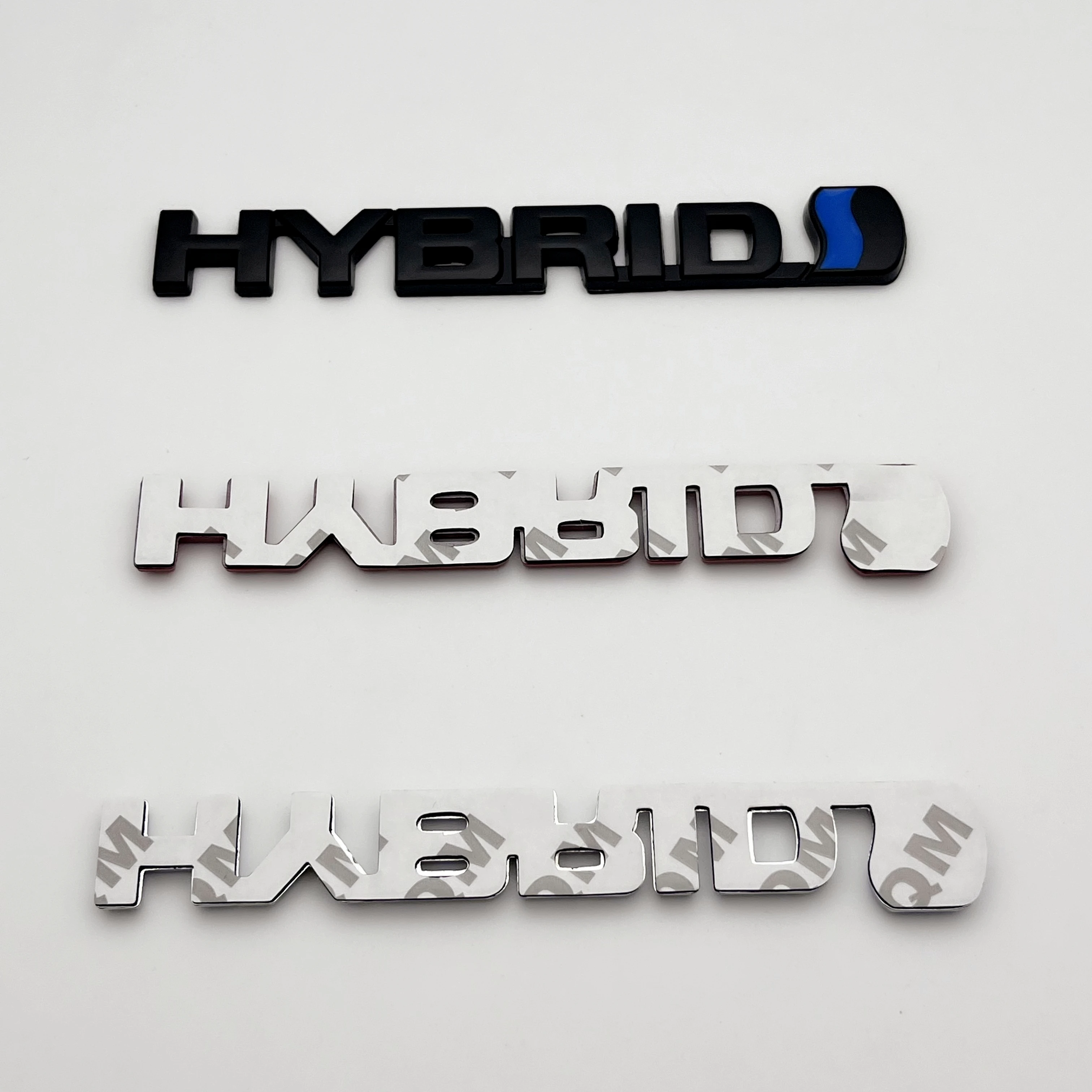 1X 3D ForToyota HYBRID Car Logo Sticker Refitting Metal Emblem Badge Decal Auto Accessories Prius Camry Crown Auris Rav4 Corolla