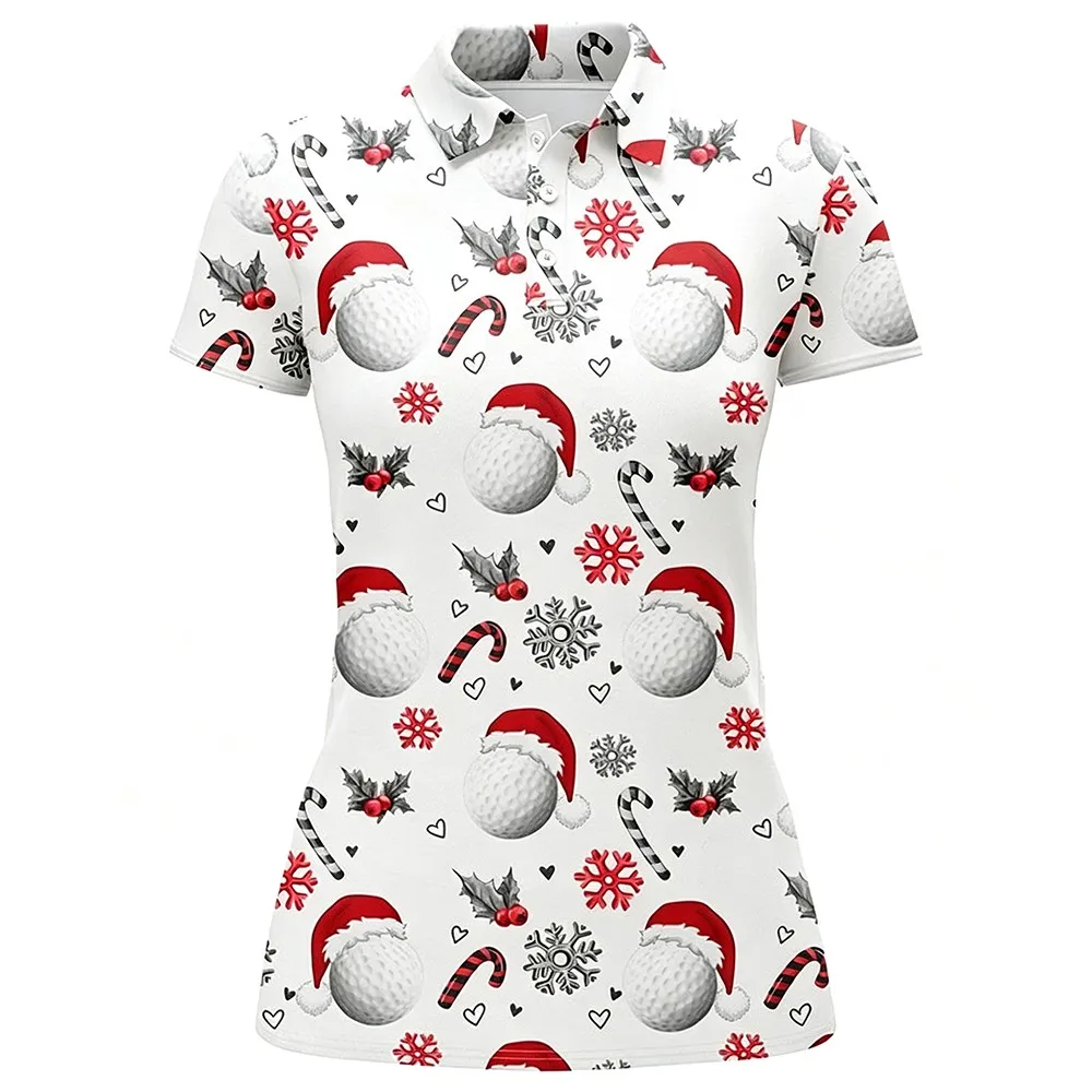 Women's Christmas Argyle V Neck T Shirt Short Sleeve Golf Top Casual Summer Sportswear Holiday Print Fashion Tee Shirt