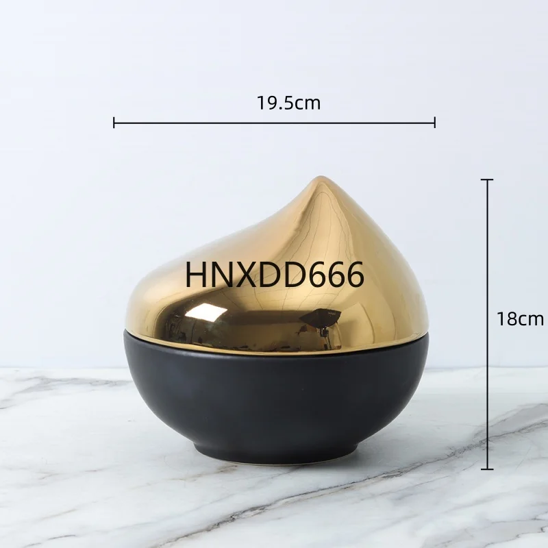 

Ceramic Storage Box Silver Geometric Pine Cone Storage Jar Desktop Storage Container Jewelry Box Casket Home Decoration