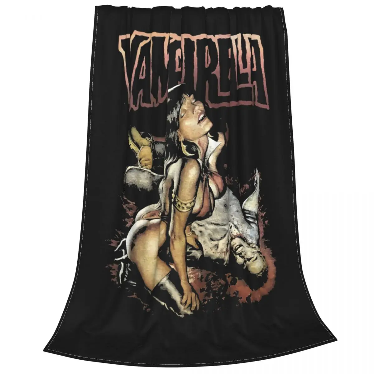 Vampirella Feed Vampire Dracula Vampira Elvira Ultra-Soft Micro Fleece Blanket Plush