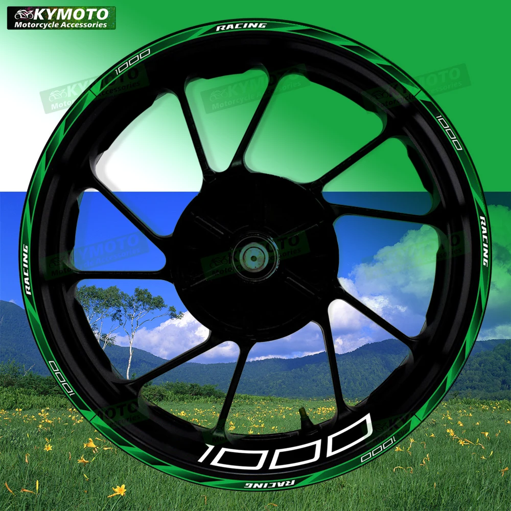 

For Z1000 Z 1000 motorcycle accessories 17 inch front and rear wheel decals fairing hub modified reflective sticker decoration