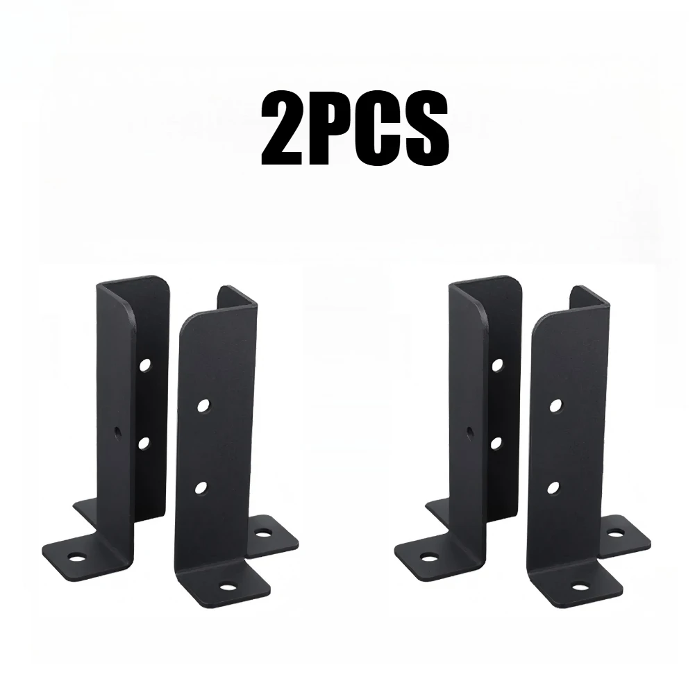 Supports de Base de poteau de clôture réglables en bois, 4 pièces, Support métallique avec vis pour 