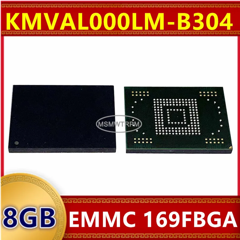 Chip de memoria IC KMVUS000LM-B304 KMVAL000LM-B304 8GB EMMC 169FBGA circuitos integrados nuevo Original en Stock