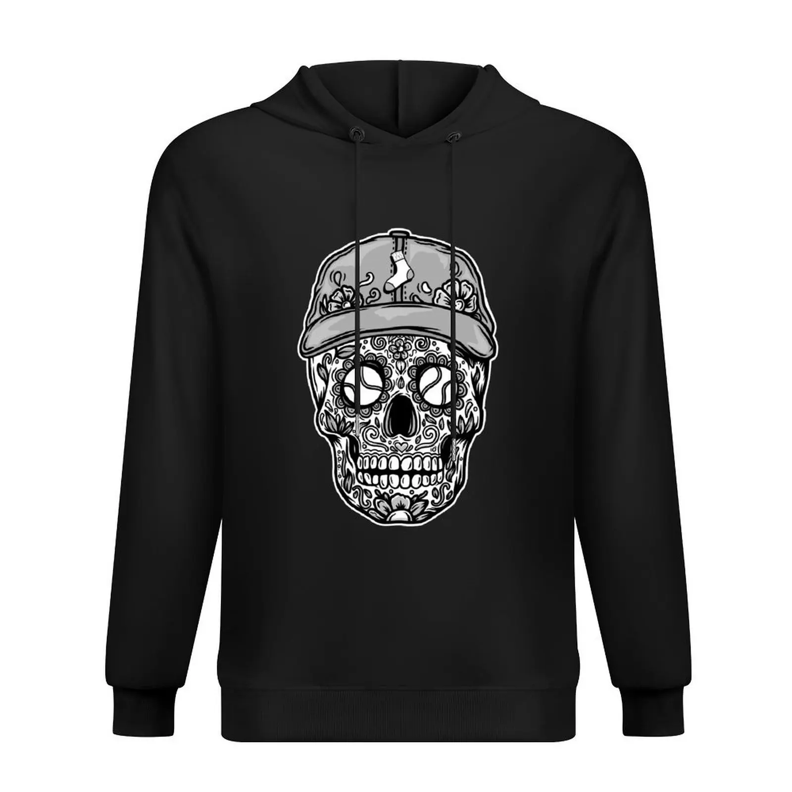 Sugar Skull Chicago Baseball Hoodie aesthetic clothing men's sweat-shirt fashion men new in hoodies