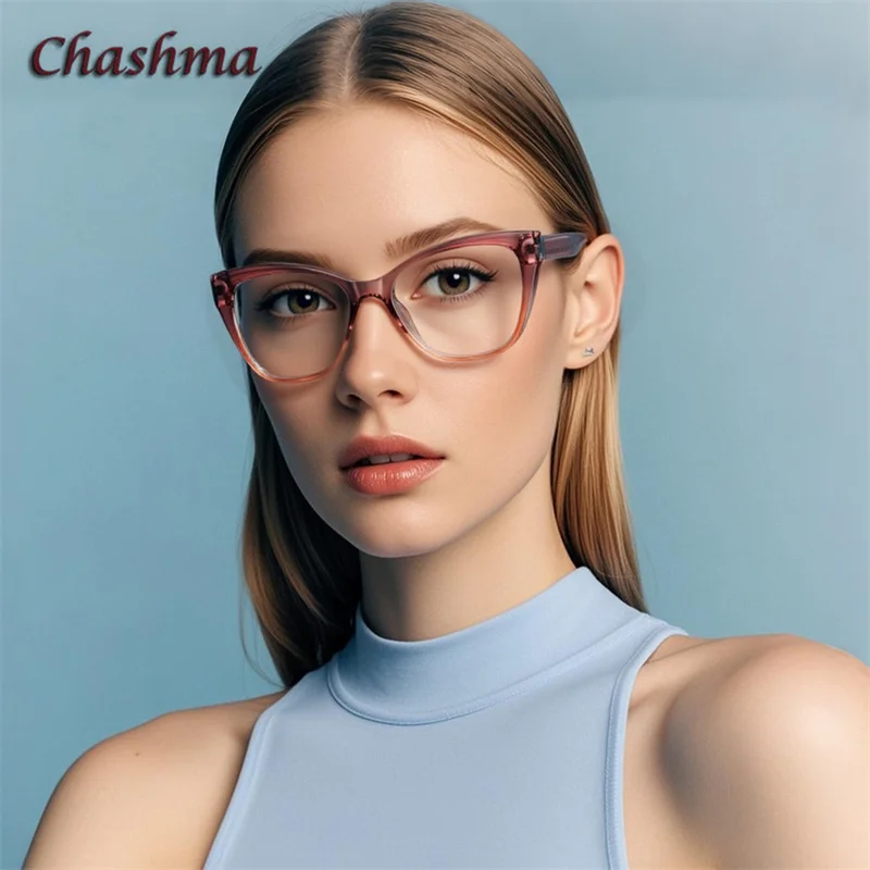 

Chashma TR90 Prescription Glasses Frame Spring Hinge Optical Women Eyewear Spectacle Fashion Gradient Color Glasses Lady