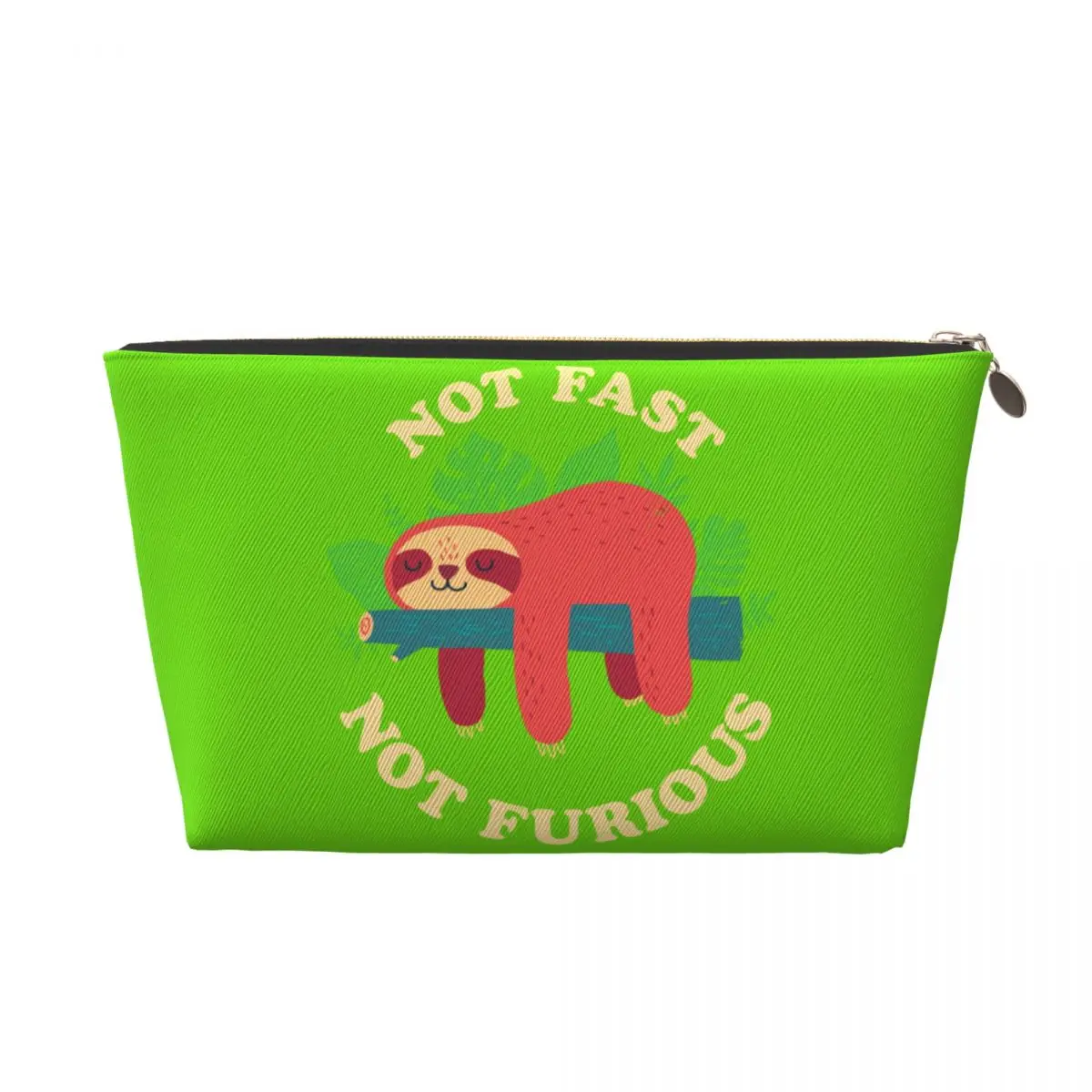 Custom Travel Not Fast Not Furious Cute Sloth Toiletry Bag Cute Cosmetic Makeup Organizer for Women Beauty Storage Dopp Kit Box