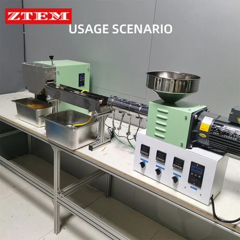 ZTEM Small-scale Granulator Desktop Plastic Pelletizer Granulation Equipment for Cutting Manufacturing Micro-plastic Particles
