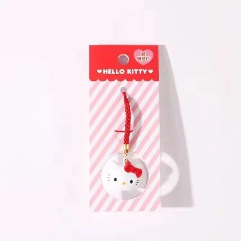 Sanrio Anime Cinnamoroll Kawaii Water Sound Bell colgante para teléfono celular Charm Cute Pochacco mochila colgante llavero regalo para niña