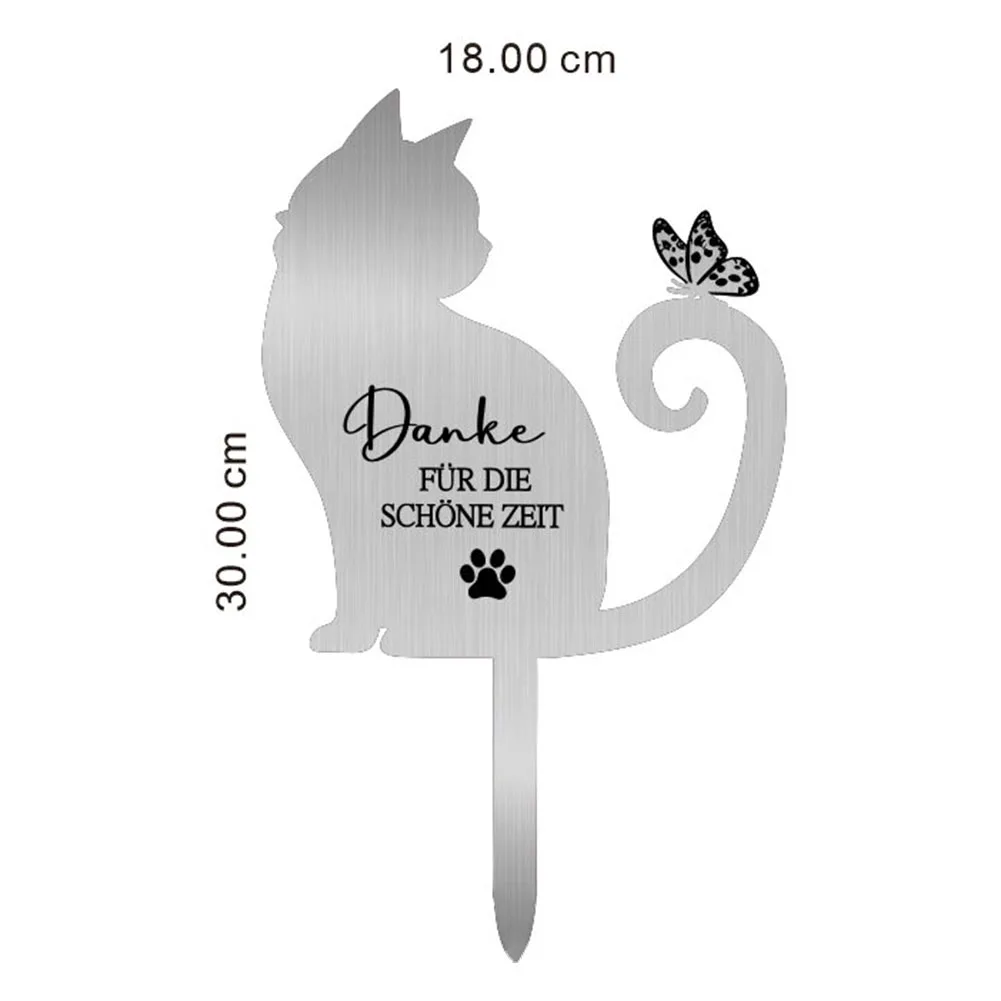 1pc Or 2pcs Heart-Shaped Stainless Steel Commemorative Tombstone Plaque Tomb Decoration : A Lasting For Tribute