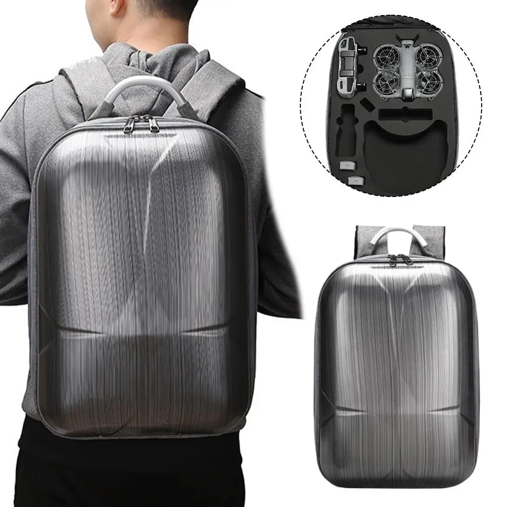 For DJI Neo2 Portable Hard Shell Backpack Comfortable Carrying Case Outdoor Travel Backpack Waterproof Drone Accessories