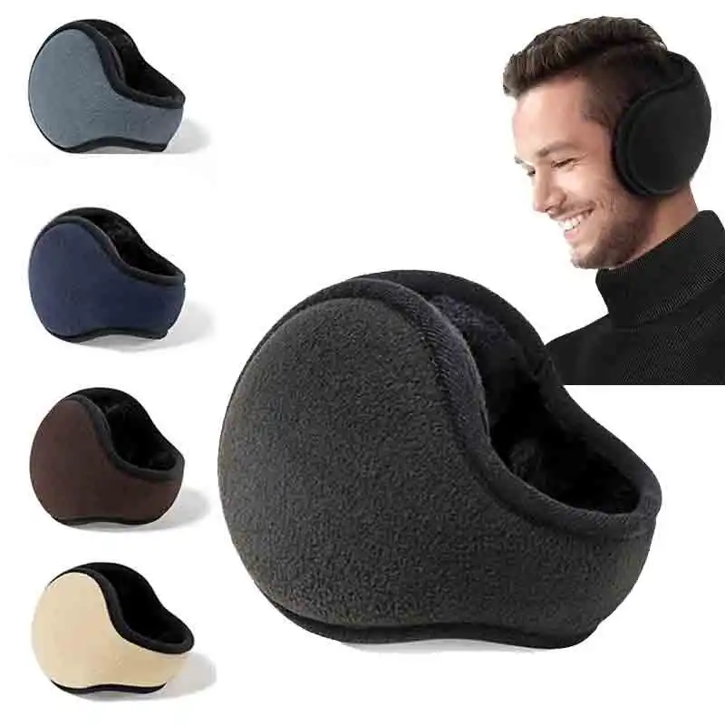 Windproof Earmuffs Men Women\'s Ear Warm Protector Thicken Plush Winter Warm Fleece Earmuff Outdoor Cycling Warmer Soft Ear Muffs