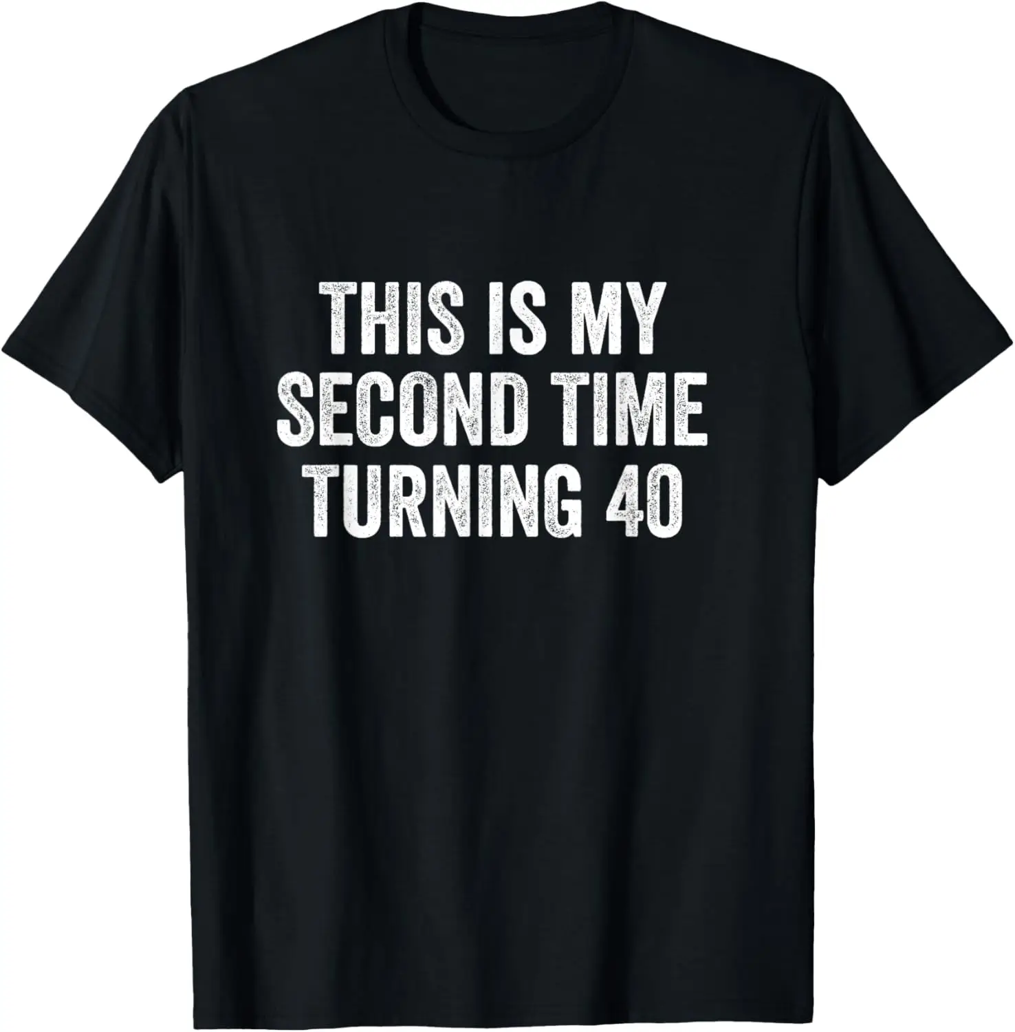 Camiseta engraçada para presente de 80o aniversário, este meu segundo tempo girando 40