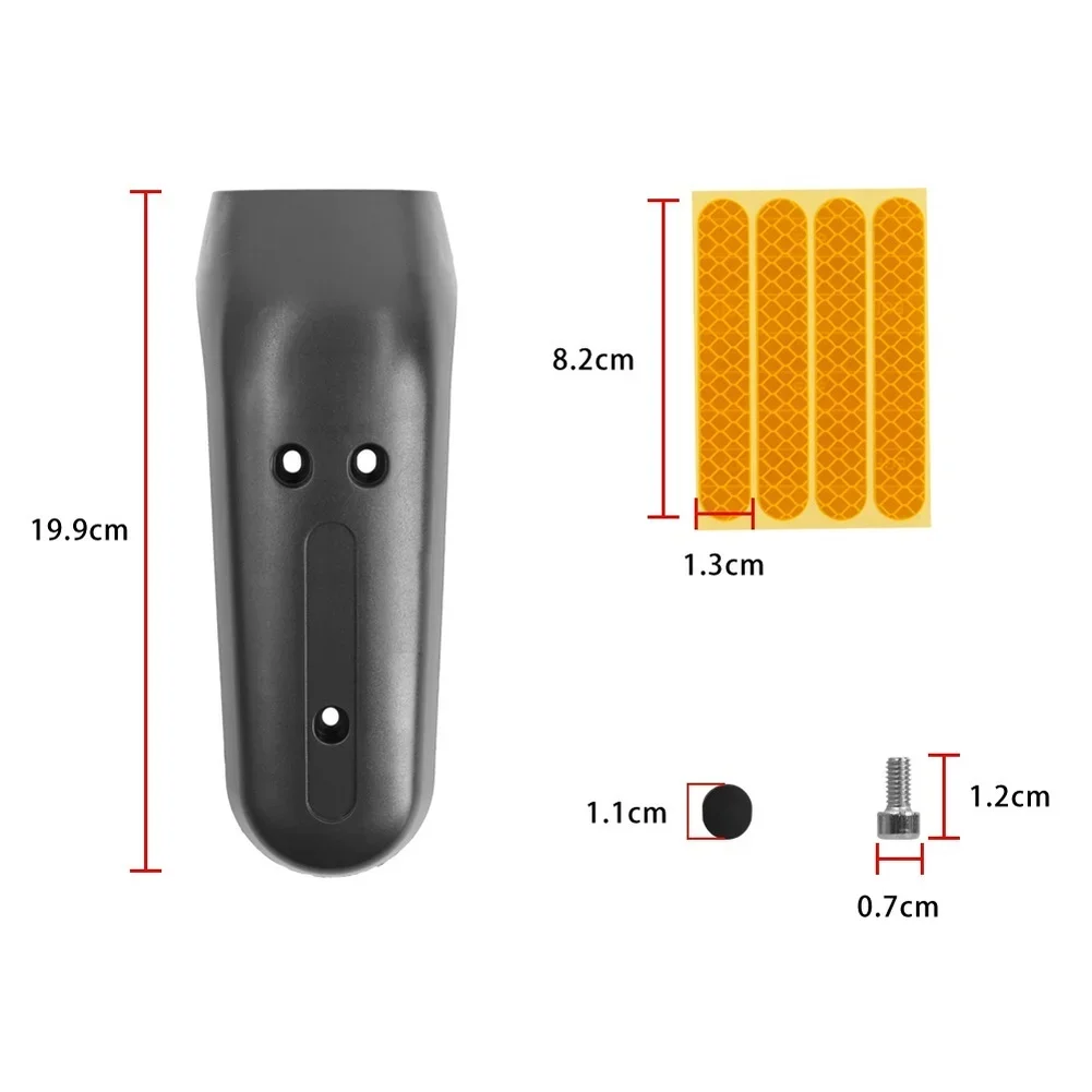 Front Fork Cover Assembly with Reflective Safety Elements and Dust-Resistant Silicone Cork for For ninebot For max G30 Scooter