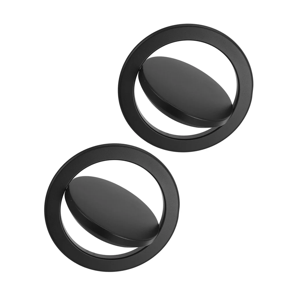 

2pcs Stainless Steel Countertop Trash Lid Recessed Swing Flap Cover For Kitchen Bathroom Office Commercial Drop-In Waste Chute