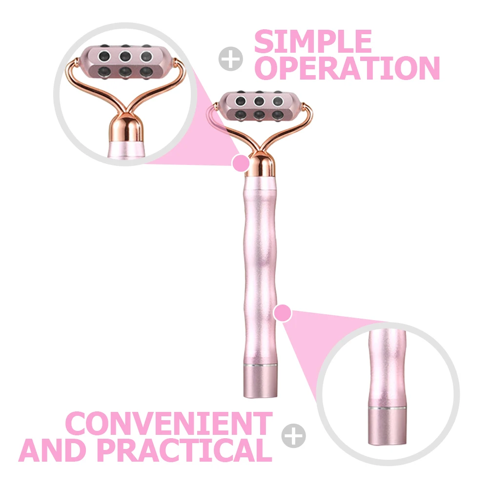 

Facial Lifting Roller Stone Anti-Aging Vibrating Face Massager Compact Portable Beauty Tool For Women Firming Wrinkle