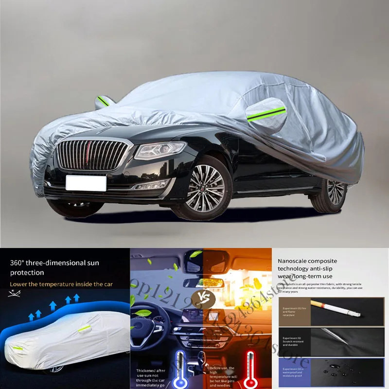 For Hongqi H7 fit Outdoor Protection Full Car Covers Snow Cover Sunshade Waterproof Dustproof Exterior Car cover protection