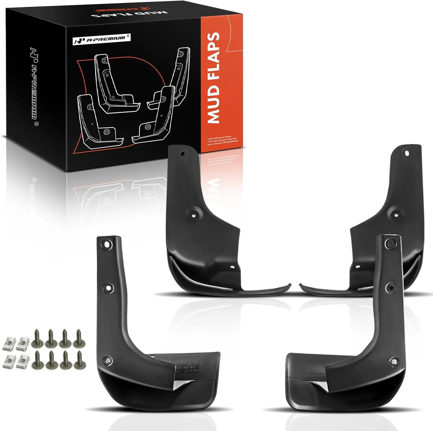 

Набор из 4 брызговиков для Toyota RX330 04-06, RX350 07-09, RX400h 06-08, передние и задние, стороны водителя и пассажира