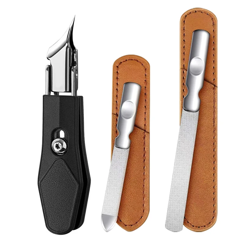 

Nail Clippers Nail File Set Stainless Steel Double-Sided Metal Nail File and Polisher Suitable for Fingernails&Toenails