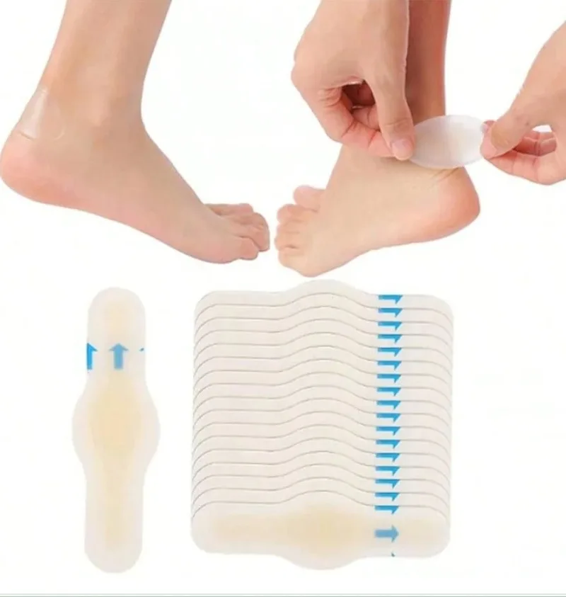 40 almofadas de almofada de gel transparente para calcanhar, pé, bolhas, calos e alívio de proteção da pele