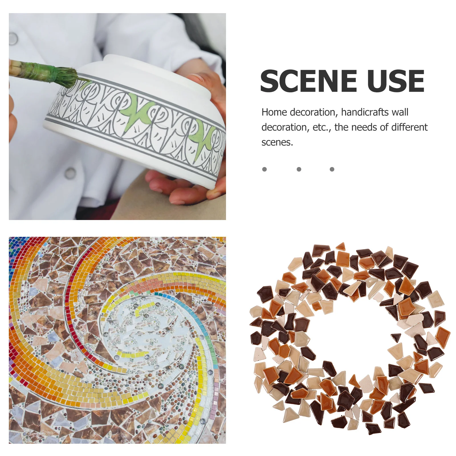 

tiles ceramic pieces Stained ceramic Variety Pack tiles for crafts diy pieces diy craft tiles picture frame tiles