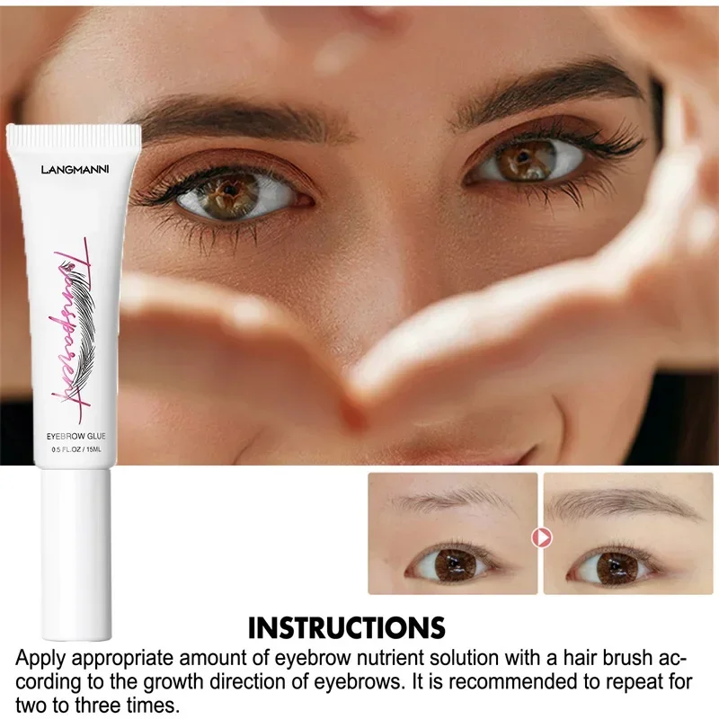 Sérum à croissance rapide pour sourcils, produits essentiels Anti-perte de cheveux naturels pour cils, prévient la calvitie, soins d'allongement plus épais
