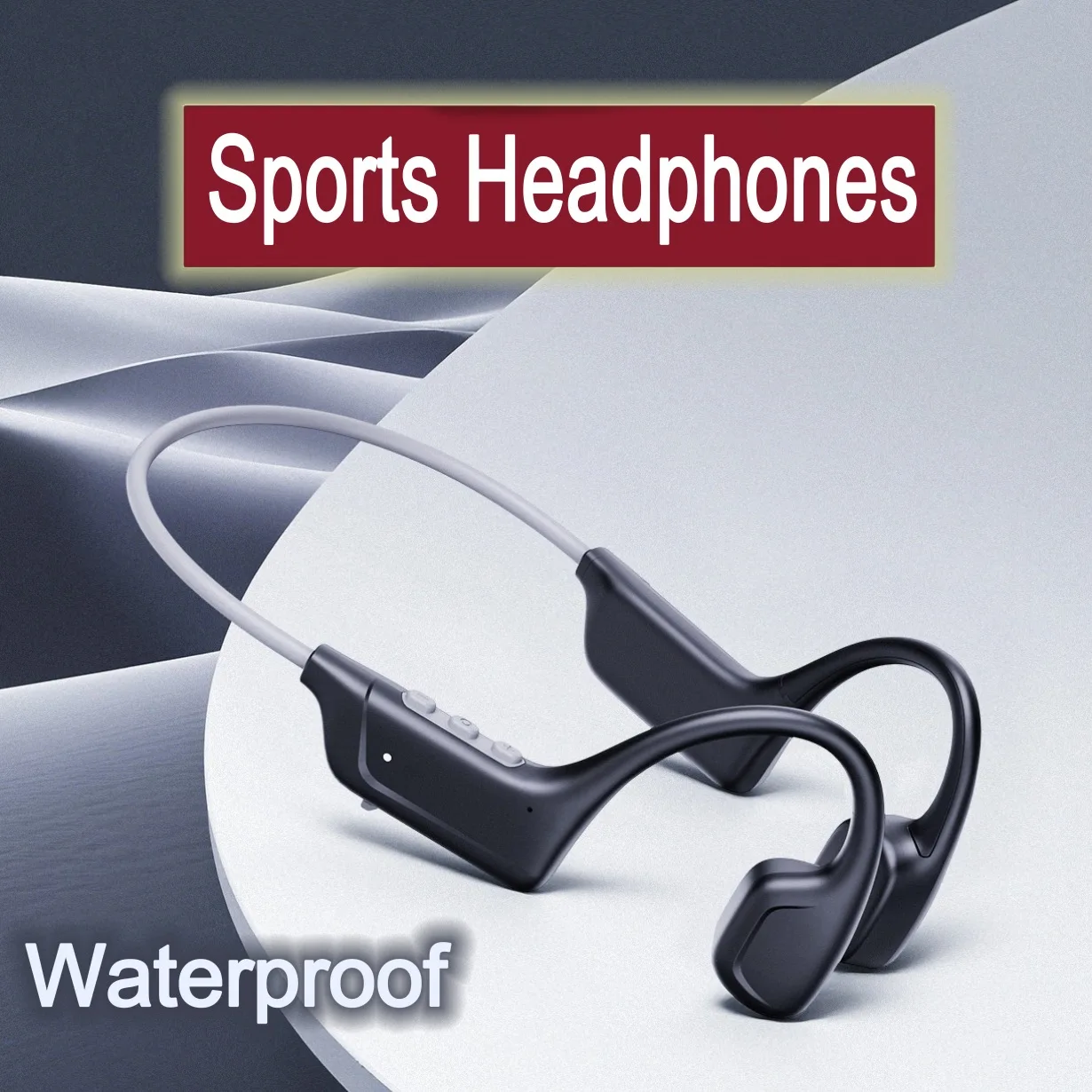 

Bone Conduction Headphones Waterproof Bluetooth 5.4 Wireless Headset HD Clear Mic Sports Headset for Workout Running Driving