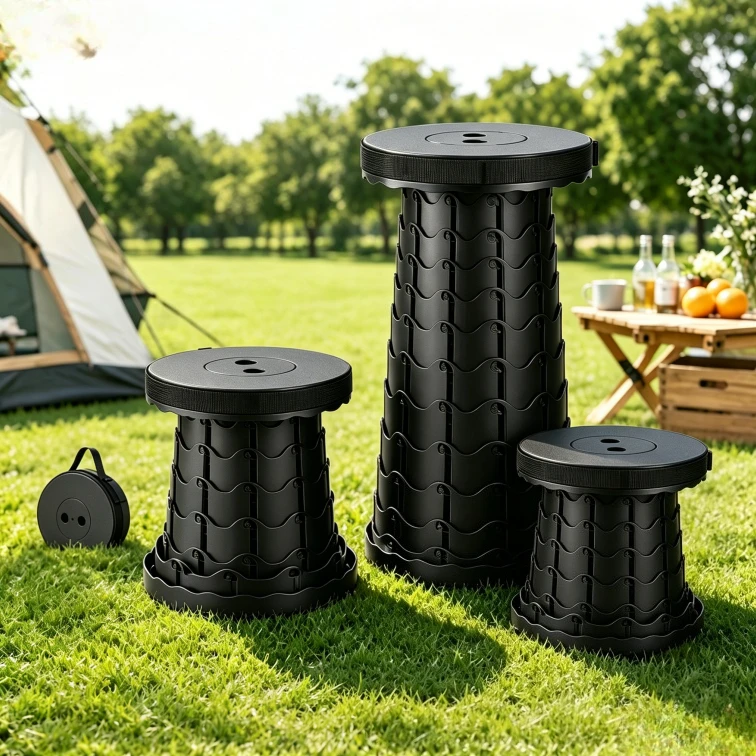 Tragbarer Klapphocker, leichter zusammenklappbarer Stuhl, für Outdoor, Camping, Reisen, Angeln, Haus, Garten, tragbarer Sitz