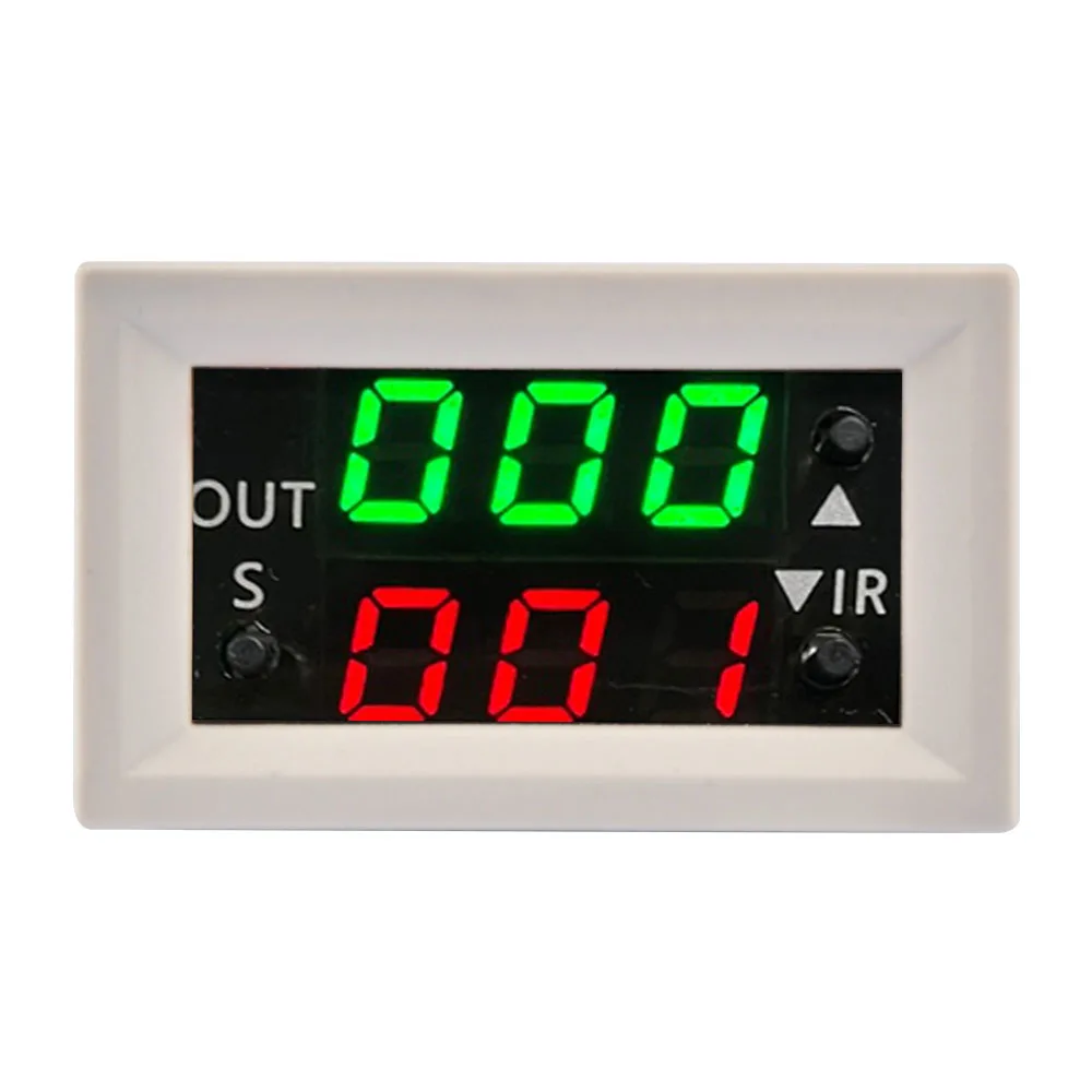 T2401-O/N DC 12V Dual Display Time Relay Module Time Delay Relay LED Digital Timer Relay Delay Cycle Control Switch Power Supply