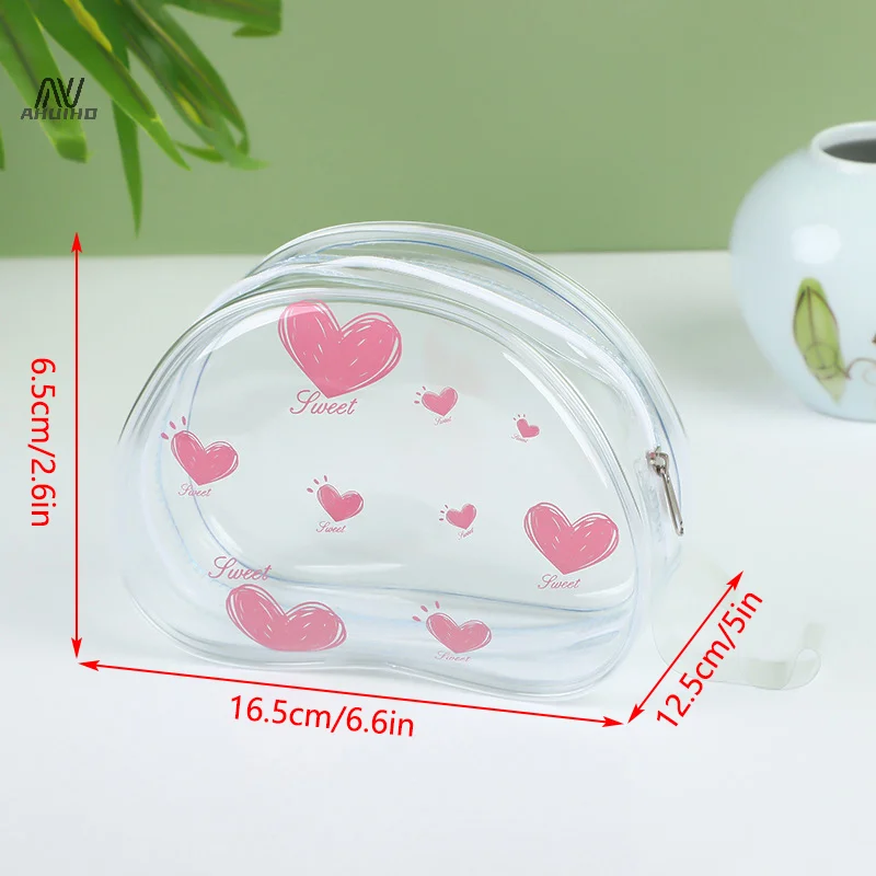PVC Transparent Chest Patch Storage Bag Doll Storage Outdoor Dust Bag Waterproof Cosmetics Organizer Box Thicken Wallet