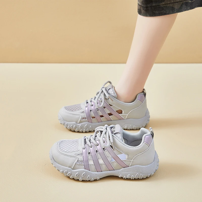 

2025 новые женские спортивные дышащие высокие кроссовки на толстой подошве, повседневная и удобная обувь с увеличенной высотой