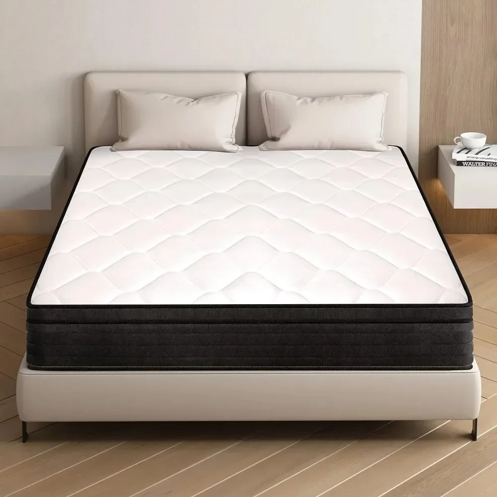 

Queen Size Mattress,12 Inch Memory Foam Hybrid Mattresses in A Box with Individual Pocket Spring for Pressure Relief, Mattress