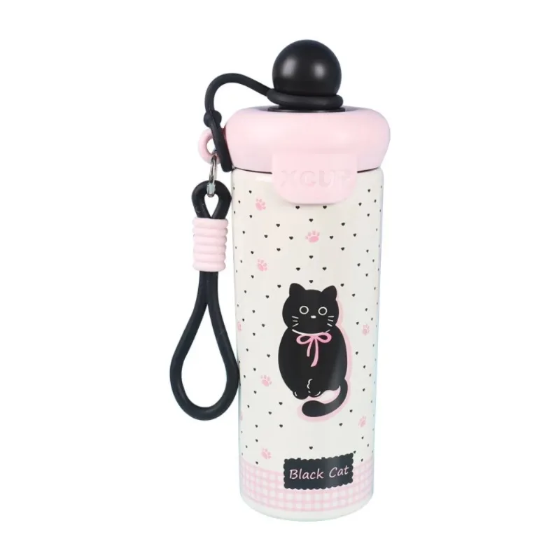 

600ML Vacuum Cup High-Capacity With Lifting Rope 316 Stainless Steel Cup Insulation Or Cooling Thermal Mug for Boys and Girls