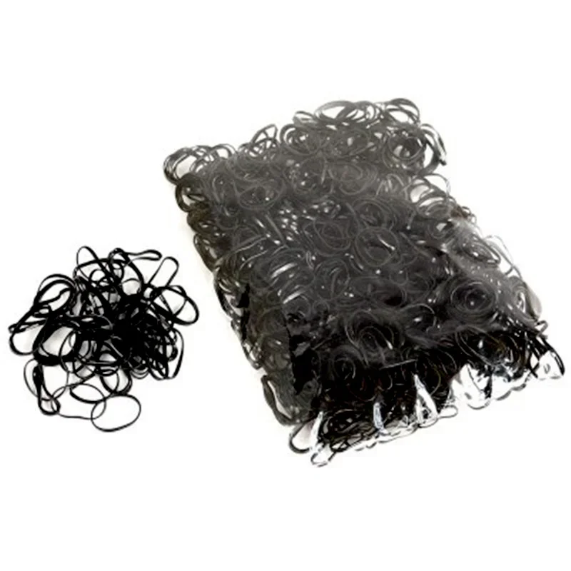 

1000pcs Girl's Elastic Rubber Band Colourful Disposable Hair Ties Headband Ponytail Holder Bands Kid Hair Accessories