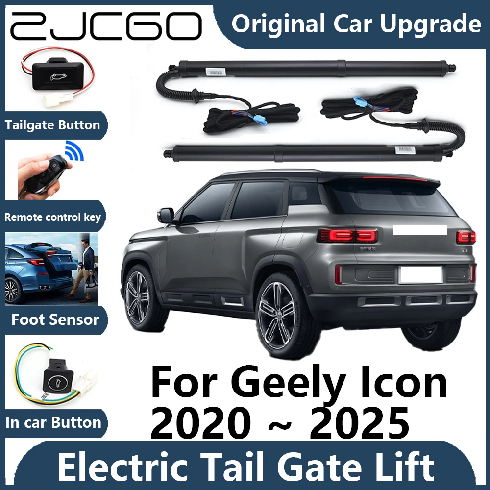 

ZJCGO For Geely Icon 2020~2025 Automatic Tailgate Electric Tail Gate Lift Prop Support Vehicle Power Rear Door Liftgate Strut