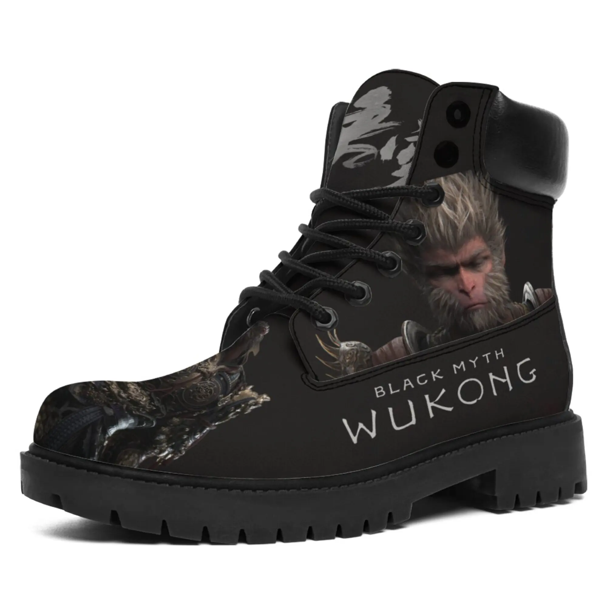 

Dropshipping Print On Demand Men Women Custom Print POD Boots Black Myth Wukong Game Design