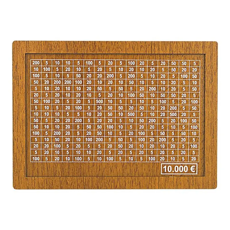 BAAJ-Money Box (4 Sizes) - Reusable Money Box With Money Goal And Numbers To Cross
